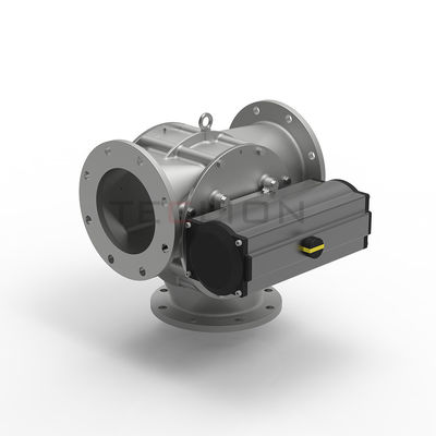 Two Way Gate Pneumatic Diverter Valves For Dilute Phase Conveying System