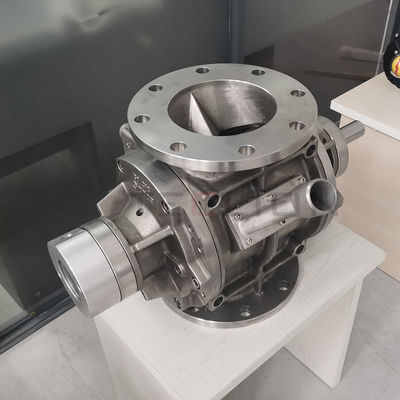 Small Airlock Rotary Valve for Powders and Granular Products in Industrial Settings