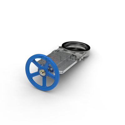 DN300 Stainless Steel Knife Pneumatic Gate Valve With Actuator OBM