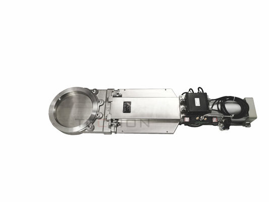 DN300 Stainless Steel Knife Pneumatic Gate Valve With Actuator OBM