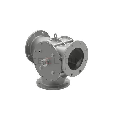 Powders Granular Pneumatic Diverter Gate Valve Plate Structure DV Type