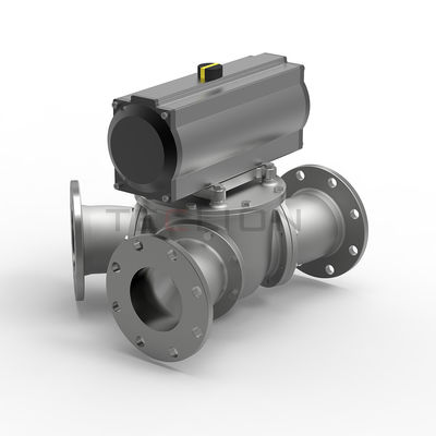 Full Bore Plunger Plug Pneumatic Diverting Gate Valves For Powders Or Granular Products
