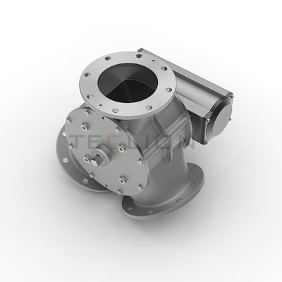 Full Bore Plunger Plug Pneumatic Diverting Gate Valves For Powders Or Granular Products