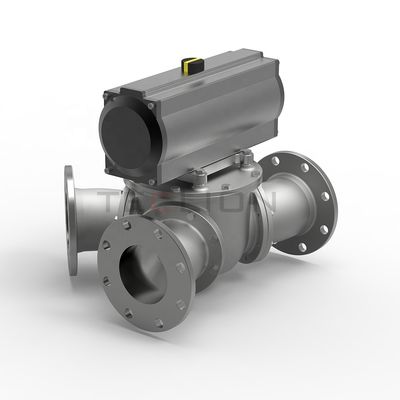 Stainless Steel Powder Gravity Pneumatic Diverter Valve 3 Way 73KG