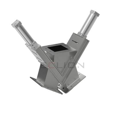 Double Knife Pneumatic Duct Diverter Valve For Powders Granular Customized