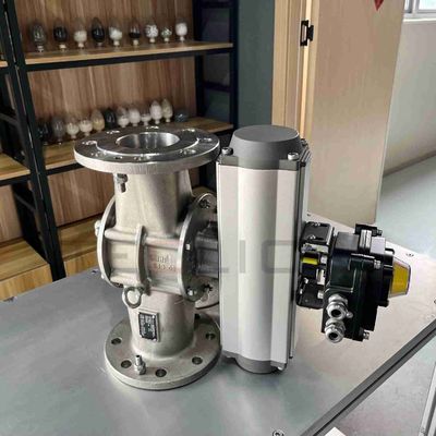 Powder Pneumatic Conveying Diverter Valves Casting Stainless Steel