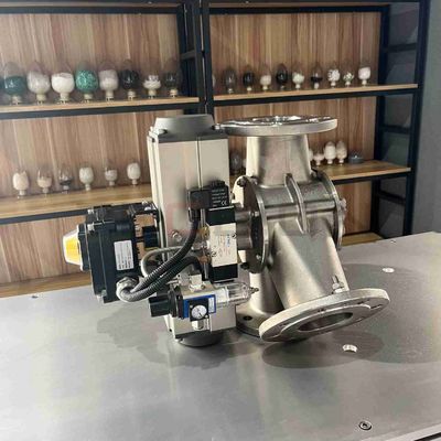 Plunger Type Three Way Pneumatic Diverter Valve For Powder Particle Conveying