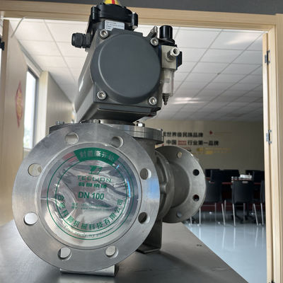 Stainless Steel Pneumatic Conveying Powder Particle Three-way Ball Valve