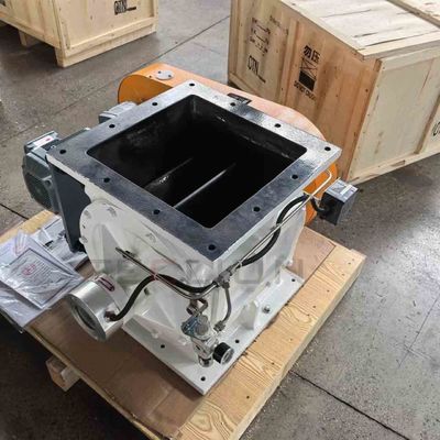 Cast iron material square mouth discharge dust removal rotary valve