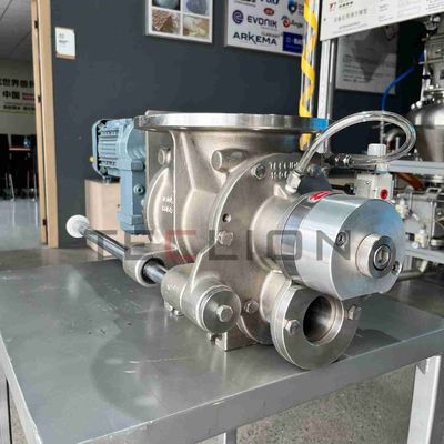 Rotary valve is used for pneumatic conveying, with a detachable rotor and a cleaning type structure