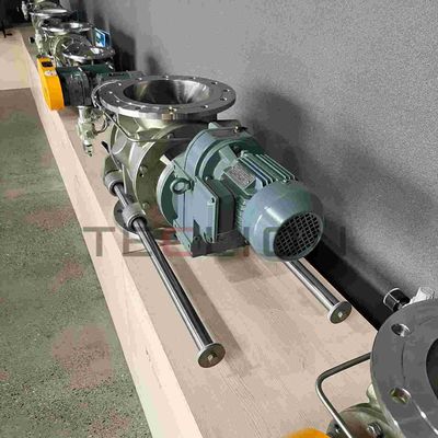 Industrial 40cm Cement Rotary Feeder Pneumatic Valve 304SS Material Cleaning Type