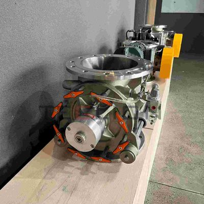 Industrial 40cm Cement Rotary Feeder Pneumatic Valve 304SS Material Cleaning Type