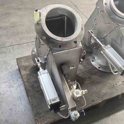 Swing  flap plate gravity feeding stainless steel diverter valve
