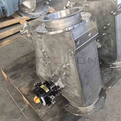 Swing  flap plate gravity feeding stainless steel diverter valve