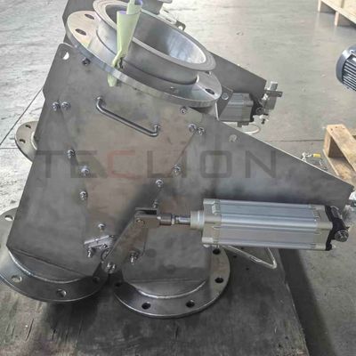 Swing  flap plate gravity feeding stainless steel diverter valve