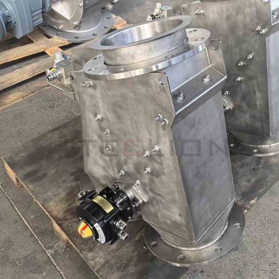 Swing  flap plate gravity feeding stainless steel diverter valve