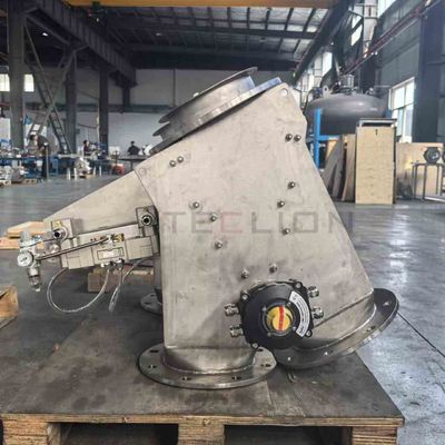 Swing  flap plate gravity feeding stainless steel diverter valve