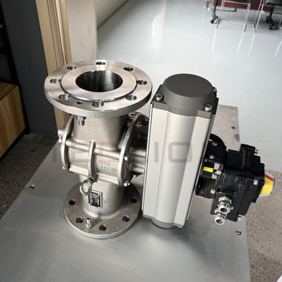 K-type directional valve for conveying various powders or granular materials