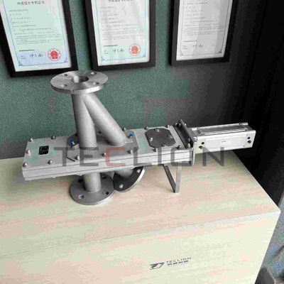 Stainless steel line changing valve suitable for dilute phase pneumatic conveying or gravity unloading