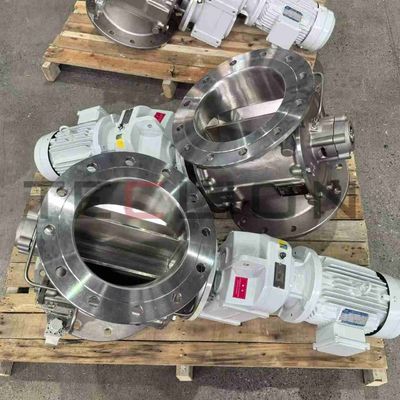Powder medium discharge and metering economy rotary valve