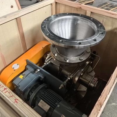 Large Cement High Pressure Rotary Airlock Valve Feeder With Adapter Flanged