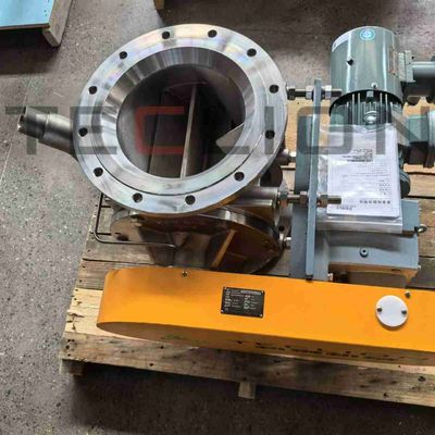 6L 304SS Stainless Steel Rotary Feeder Valve With Exhaust Hopper