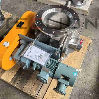 6L 304SS Stainless Steel Rotary Feeder Valve With Exhaust Hopper
