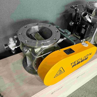 Stainless Steel Rotary Air Valve Lock Feeder In Cement Plant Conveying PP Powder