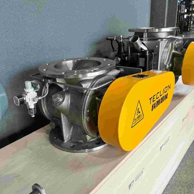 Stainless Steel Rotary Air Valve Lock Feeder In Cement Plant Conveying PP Powder