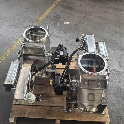 Stainless steel swing plate directional valve suitable for pneumatic conveying