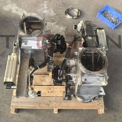 Stainless steel swing plate directional valve suitable for pneumatic conveying