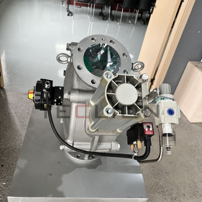 Dual channel directional valve suitable for dense phase transportation pipelines
