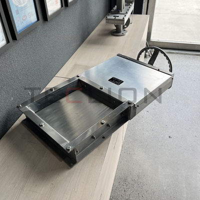 Square mouth knife gate valve suitable for PP PE particles