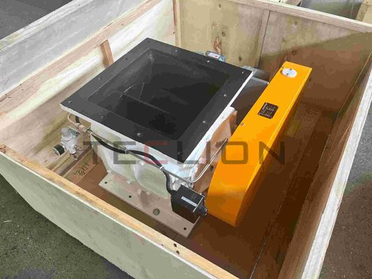 Cast iron square mouth dust removal rotary valve | DN250 pressure resistant 0.6MPa dust sealing solution