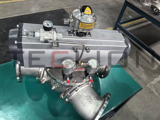 316L material powder conveying ball Pneumatic Diverter Valve