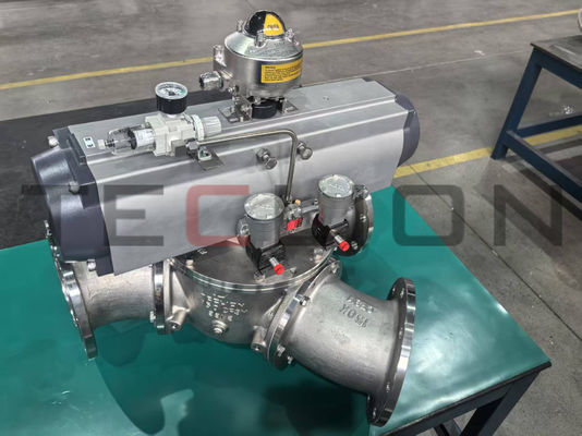 316L material powder conveying ball Pneumatic Diverter Valve