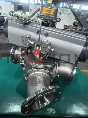 316L material powder conveying ball Pneumatic Diverter Valve