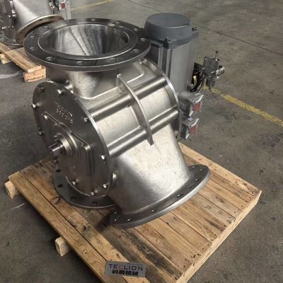 Large diameter stainless steel plugr diverter valve for dilute phase conveying
