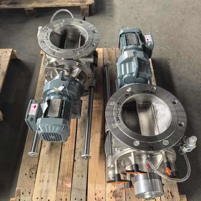 Food grade stainless steel quick disassembly cleaning rotary airlock valve