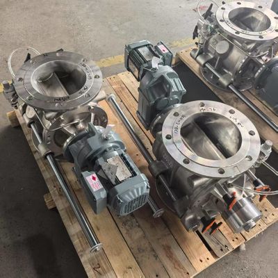 Food grade stainless steel quick disassembly cleaning rotary airlock valve