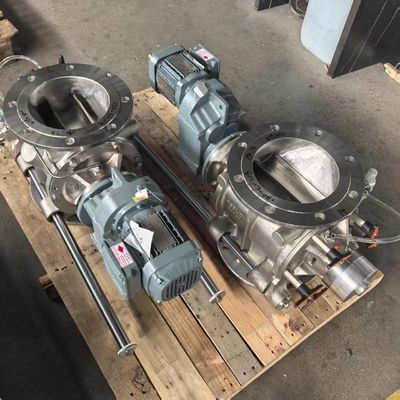 Food grade stainless steel quick disassembly cleaning rotary airlock valve