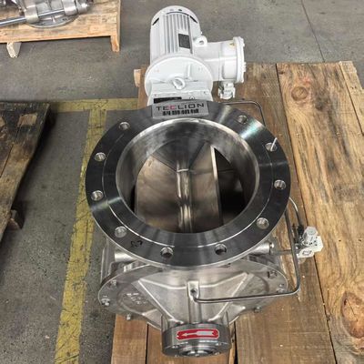 12 inch large volume stainless steel gravity feeding powder rotary airlock valve