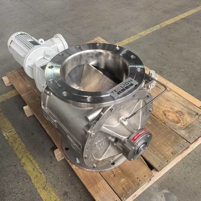 12 inch large volume stainless steel gravity feeding powder rotary airlock valve