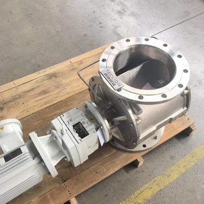 12 inch large volume stainless steel gravity feeding powder rotary airlock valve