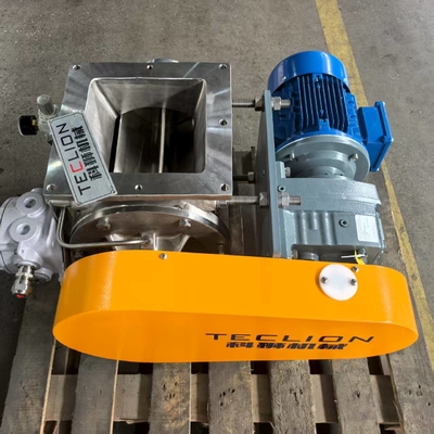 Square mouth flange connection DN200 stainless steel rotary feeder valve