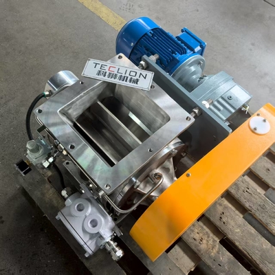 Square mouth flange connection DN200 stainless steel rotary feeder valve