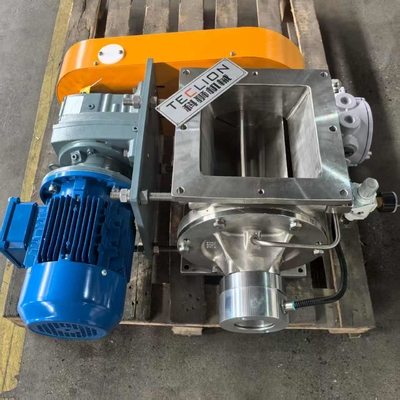 Square mouth flange connection DN200 stainless steel rotary feeder valve
