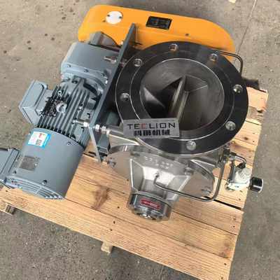 Pneumatic conveying granular material conveying rotary airlock valve