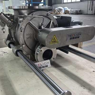 Blow through and quick cleaning stainless steel rotary airlock valve